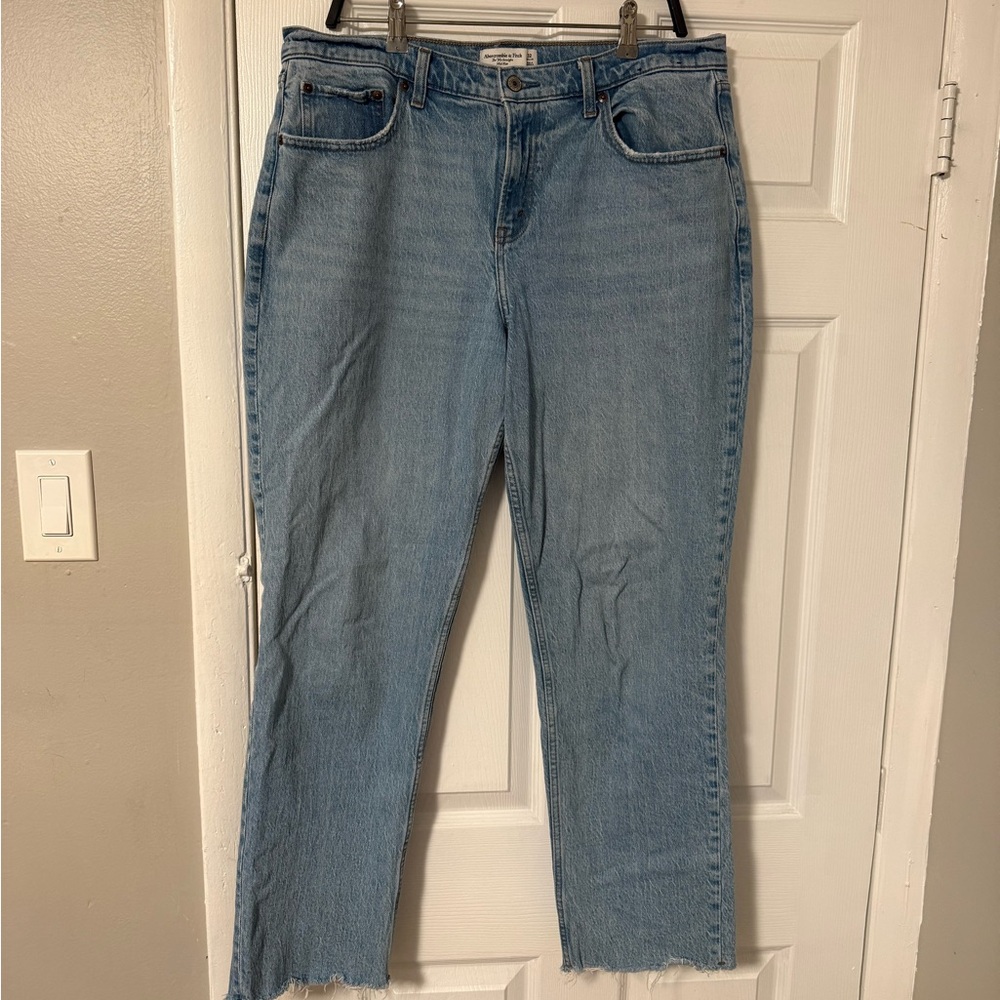 Abercrombie & Fitch Light Blue Straight Leg Jeans